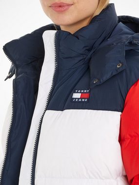 Tommy Jeans Steppjacke TJW CBLK ALASKA PUFFER im modischem Colorblocking, mit Kapuze