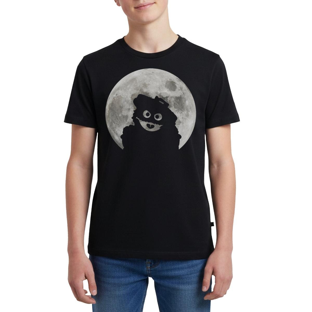 T-Shirt Sesamstraße Oskar In Einer Vollmondnacht Teenager Premium T-Shirt