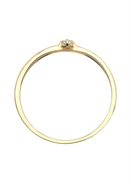 Elli DIAMONDS Verlobungsring Verlobung Welle Diamant (0.03 ct) 585 Gelbgold