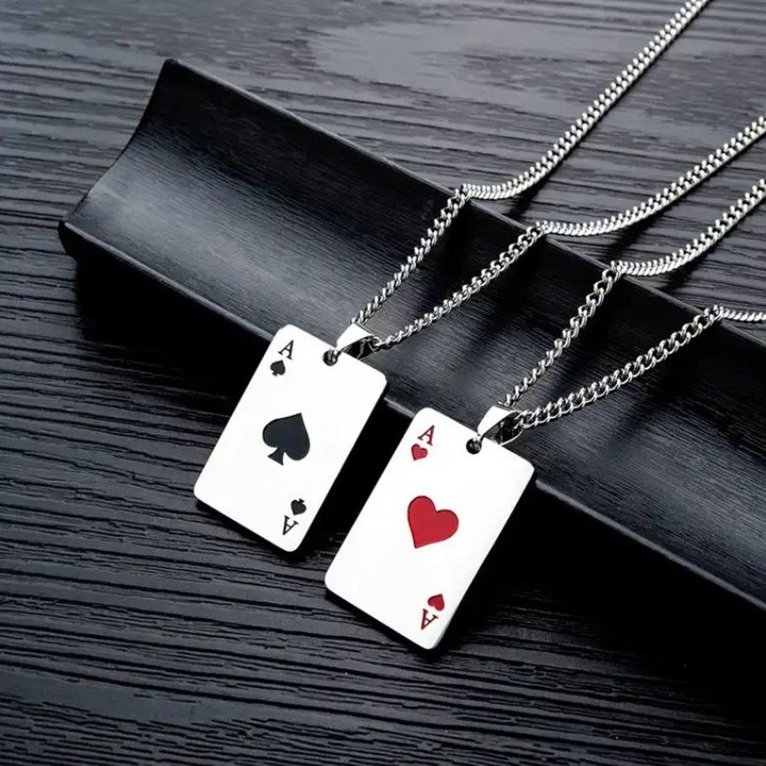 Sanixa Schmuckset Partnerketten Set Silber Paarschmuck Halsketten Liebe Fre günstig online kaufen