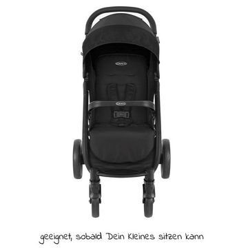 Graco Kinder-Buggy Eezefold - Midnight, Sportwagen mit Liegefunktion und Einhand-Faltmechanismus