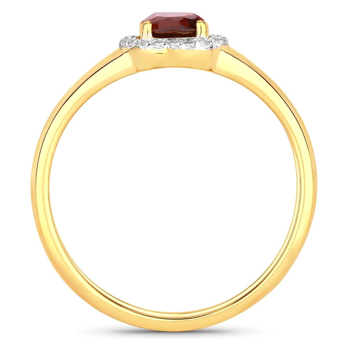 Rafaela Donata Fingerring gelbgold, aus Sterling Silber