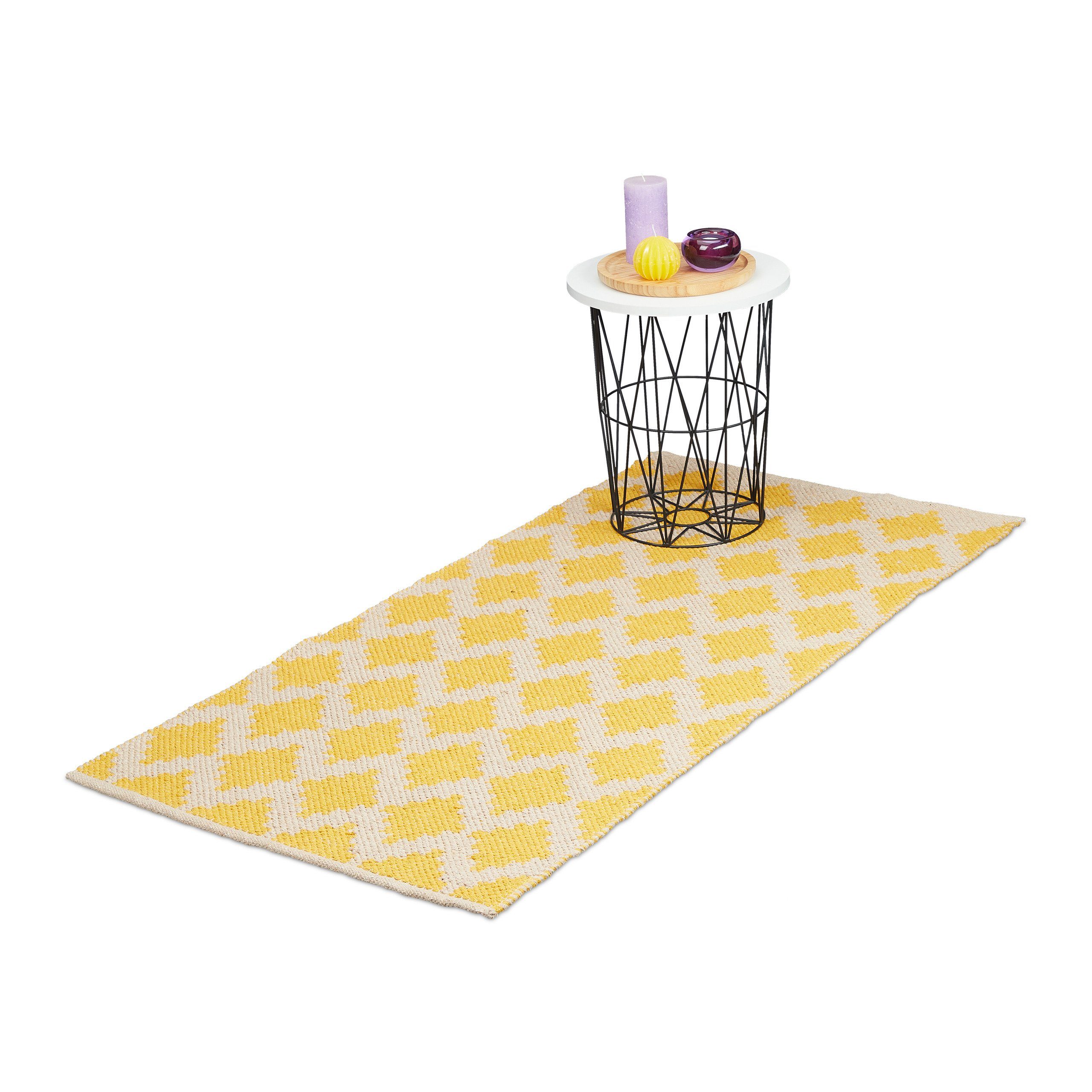 relaxdays Läufer Baumwolle 70 x 140 günstig online kaufen