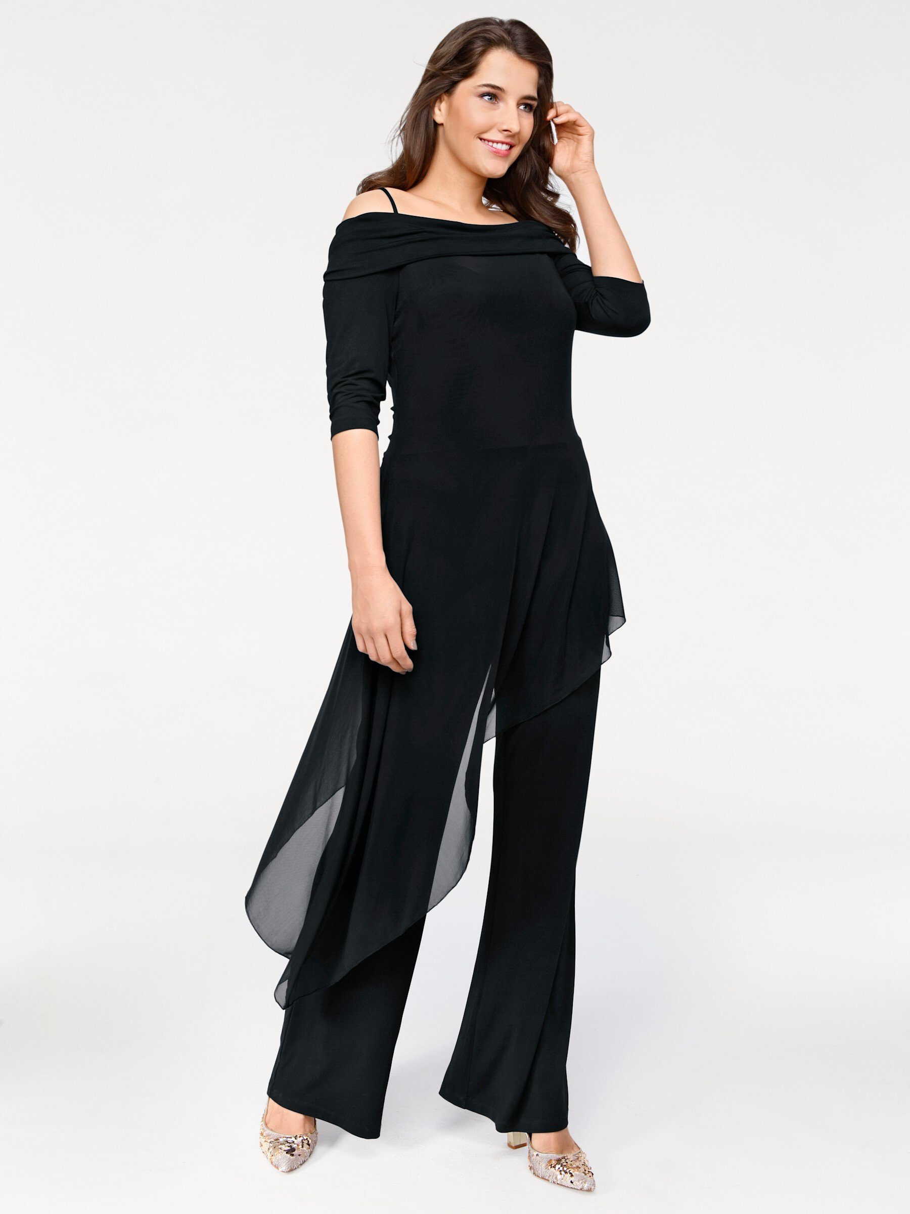 heine Jumpsuit Overall 3/4-Arm Innenbeinlänge ca. 77 cm – Bild 4 von 5