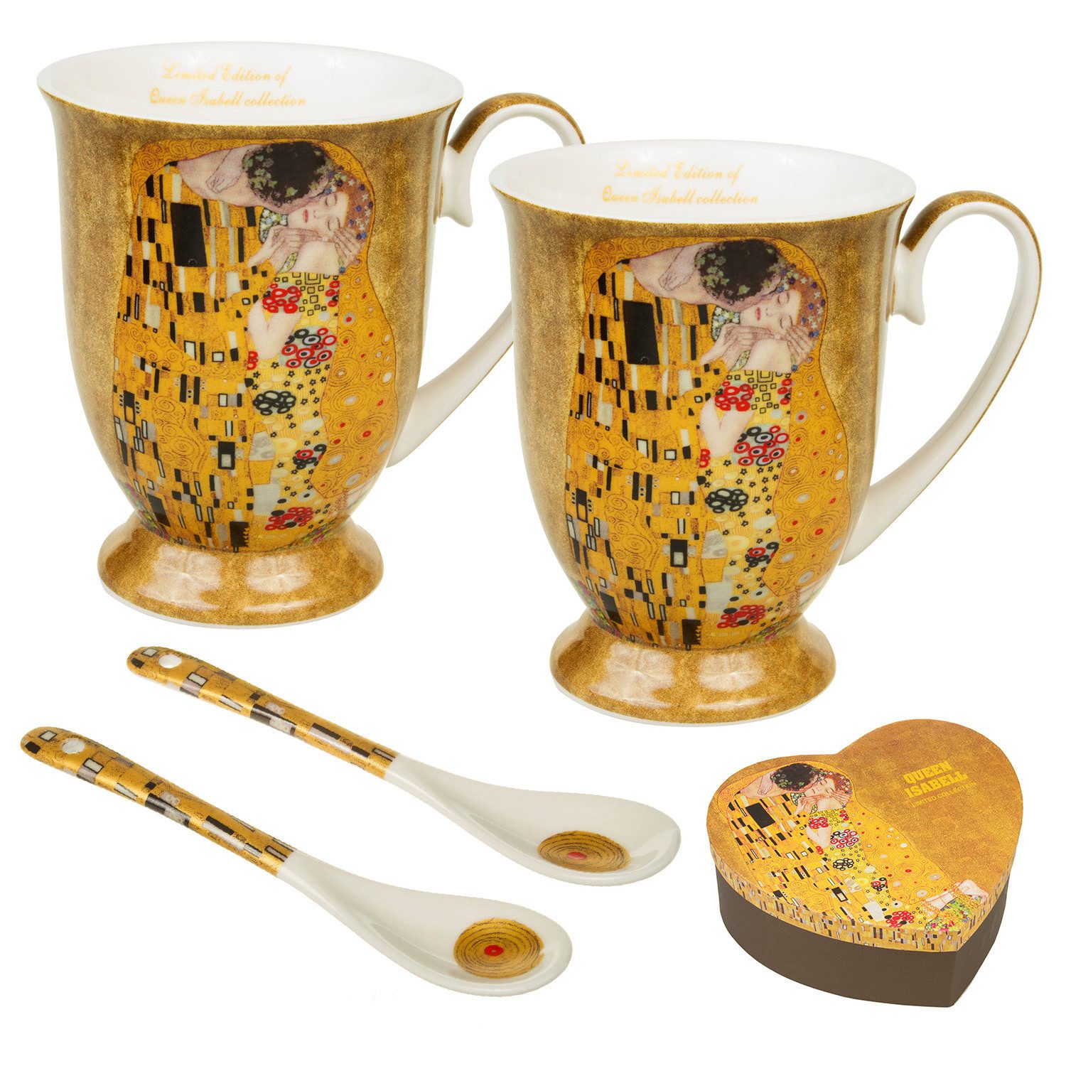 Queen Isabell Кружки, Чашки mit Löffel für Zwei Personen 250 ml