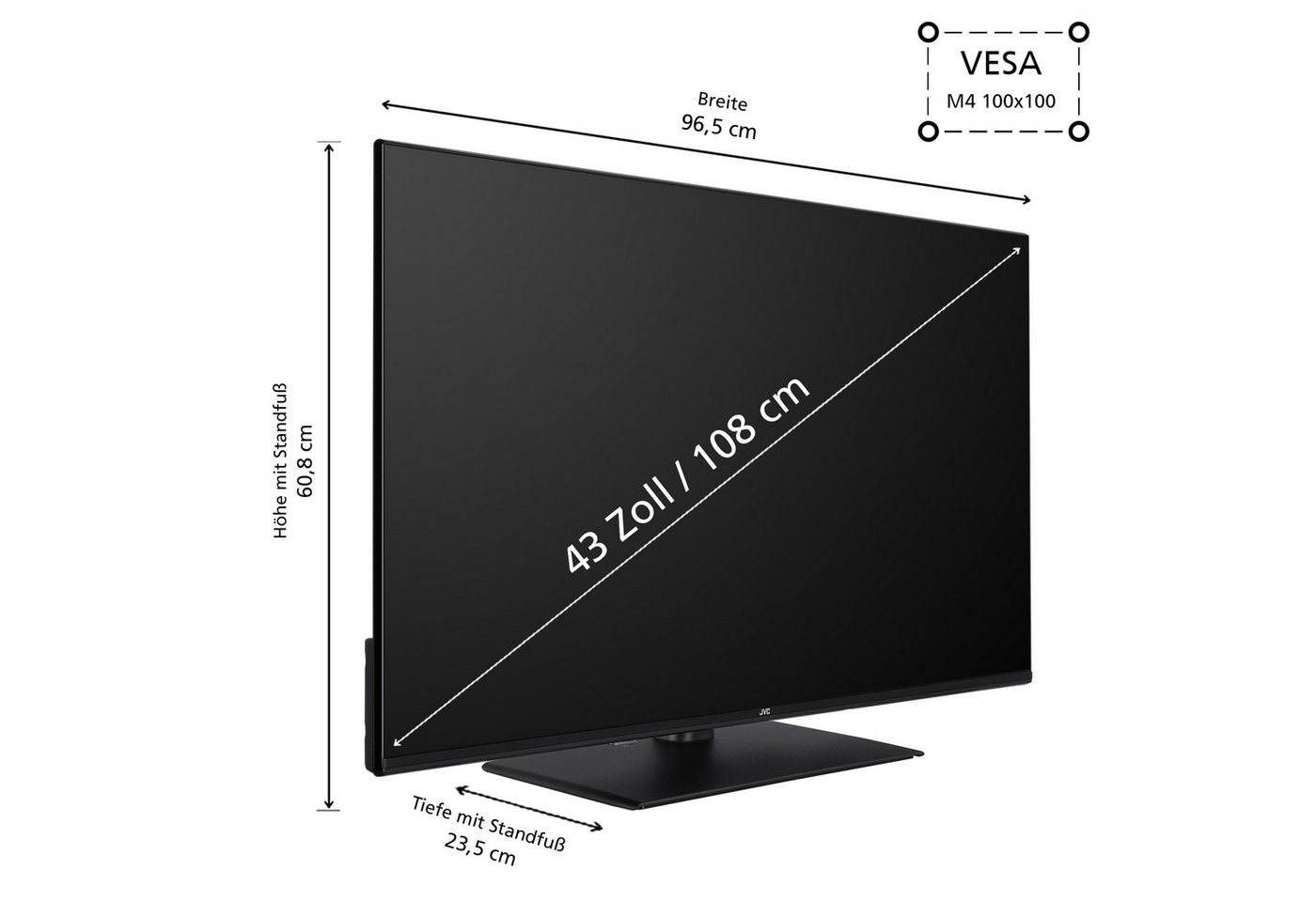 JVC LT-43VUQ3455 QLED-Fernseher (108 cm/... JVC LT-43VUQ3455 QLED-Fernseher (108 cm/...