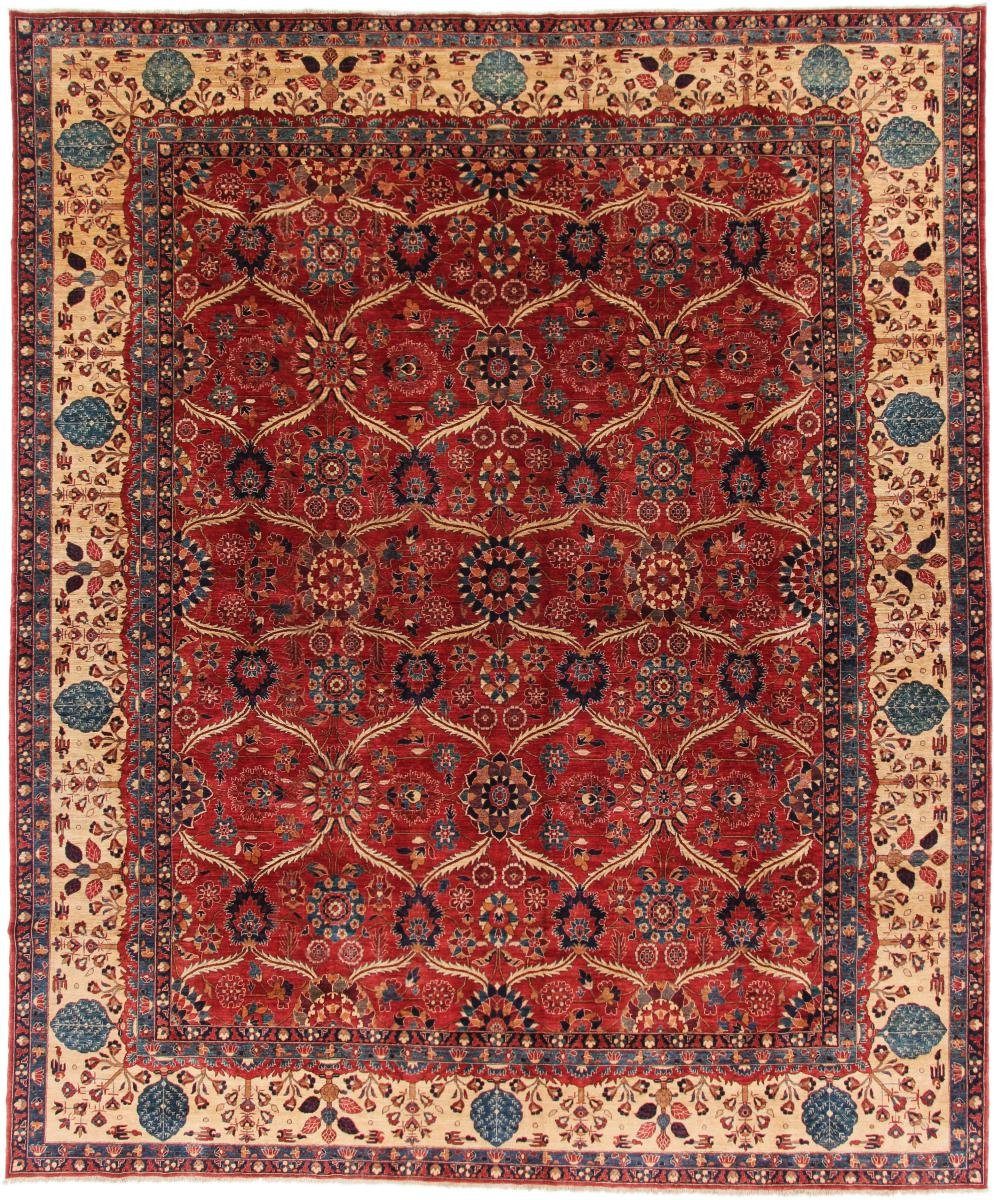 Trading, rechteckig, Handgeknüpfter 367x450 Farahan Orientteppich, Höhe: mm 6 Orientteppich Ziegler Nain