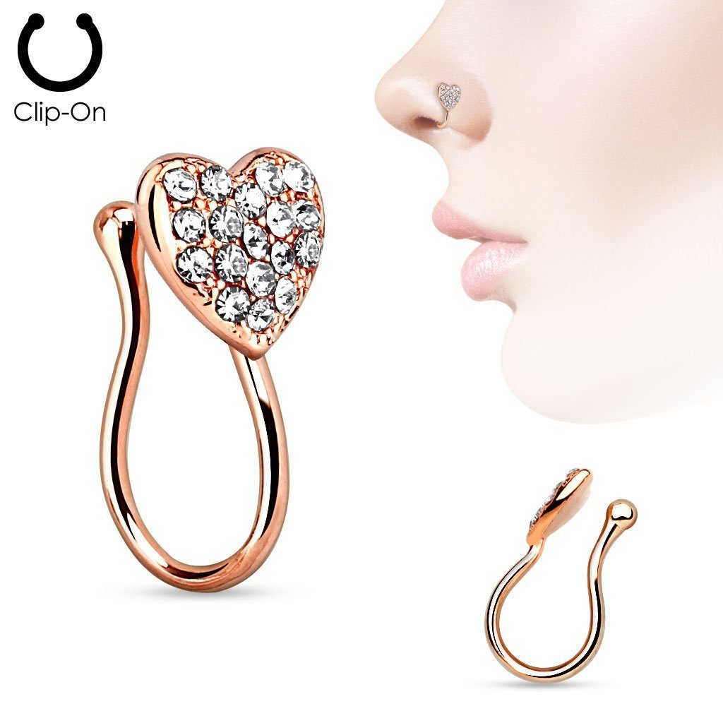 Taffstyle Nasenpiercing Fake Ring Piercing Hoop günstig online kaufen
