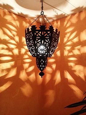 Marrakesch Orient & Mediterran Interior Deckenleuchte Orientalische Lampe Pendelleuchte Schwarz Frana