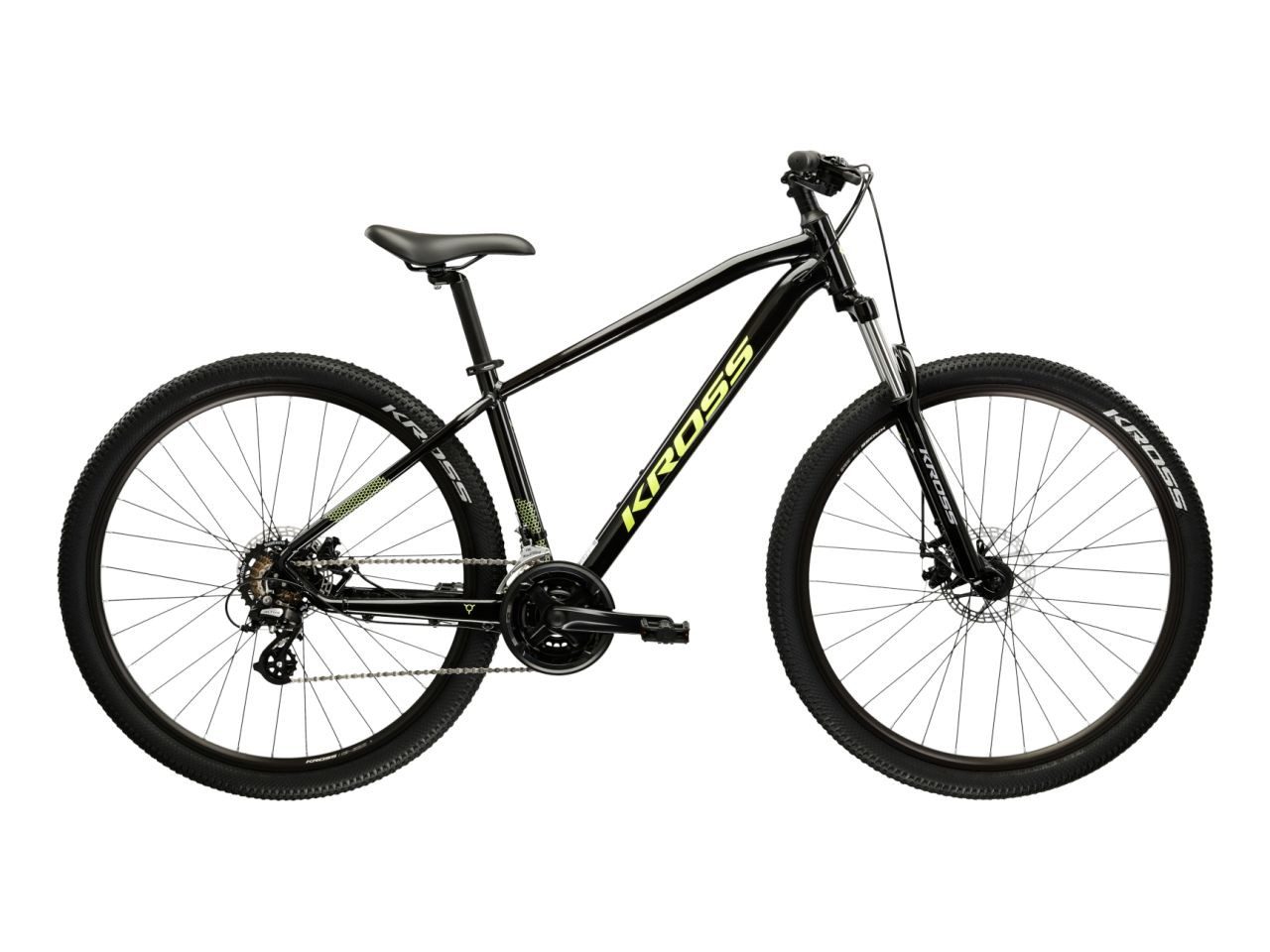 Kross Mountainbike Hexagon 2.0 schwarz 21 Gänge, 21 Gang Shimano ALTUS M310 Schaltwerk, Kettenschaltung