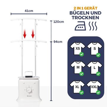 Sommertal Bügelsystem Sommertal Bügelpuppe Gentleman – Hemdenbügler & Bügelmaschine, für Hemden, Blusen, T-Shirts, Hosen – Bügelautomat