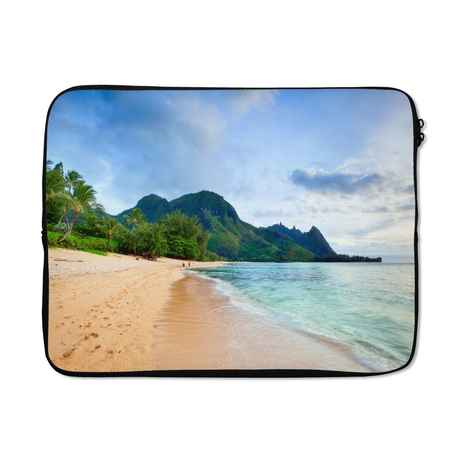MuchoWow Laptop-Hülle Stille Gewässer von Kauai 15 Zoll, Schutzhülle für Laptop, Schutz gegen Kratzern, Laptoptasche