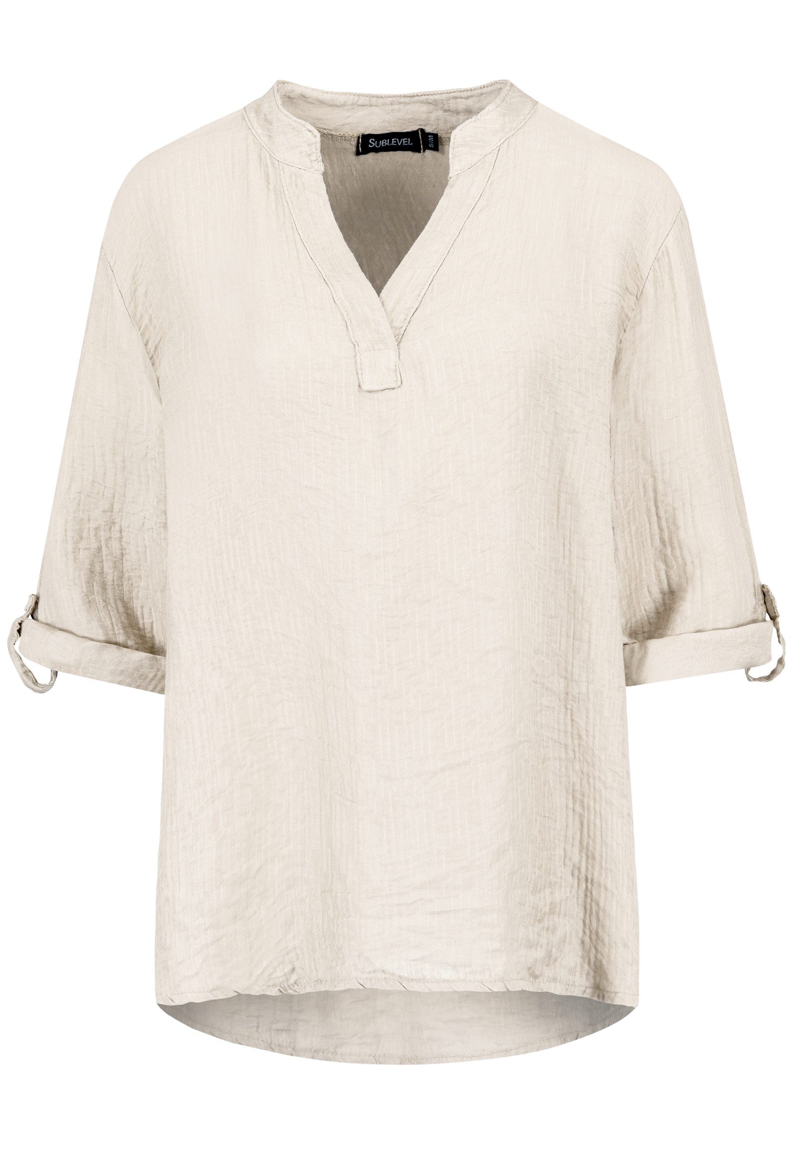 SUBLEVEL Langarmbluse Damen Bluse Viskosemix mit günstig online kaufen