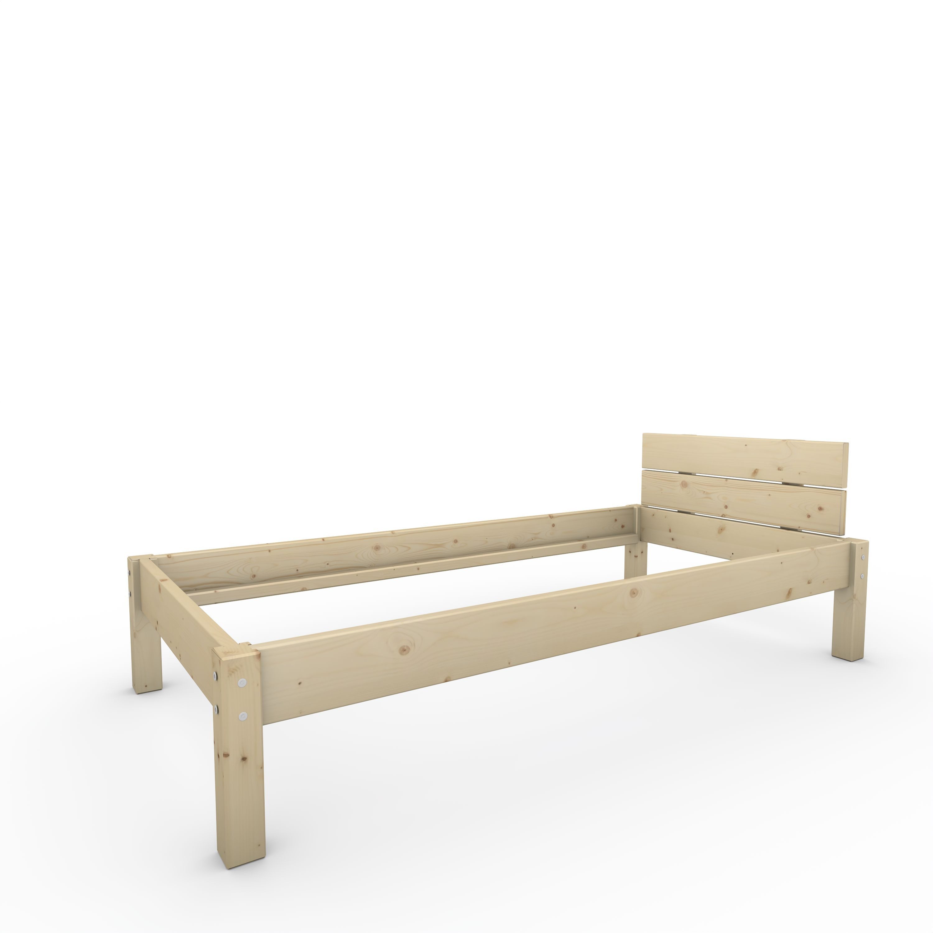 TUGA-Holztech Massivholzbett Pfostenbett Massivholzbett "Daybett" 90 x 190 günstig online kaufen