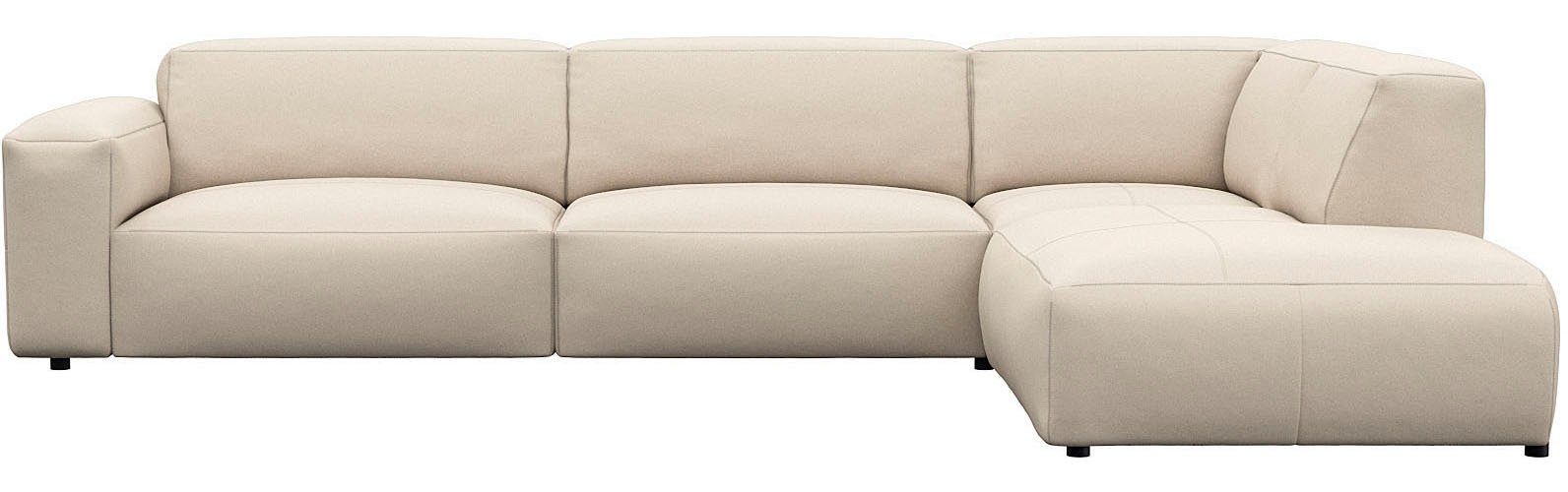 FLEXLUX Ecksofa Lucera, super bequem durch hochwertigen Sitzaufbau mit Kaltschaum, modern & anschmiegsam, L-Form, Designsofa