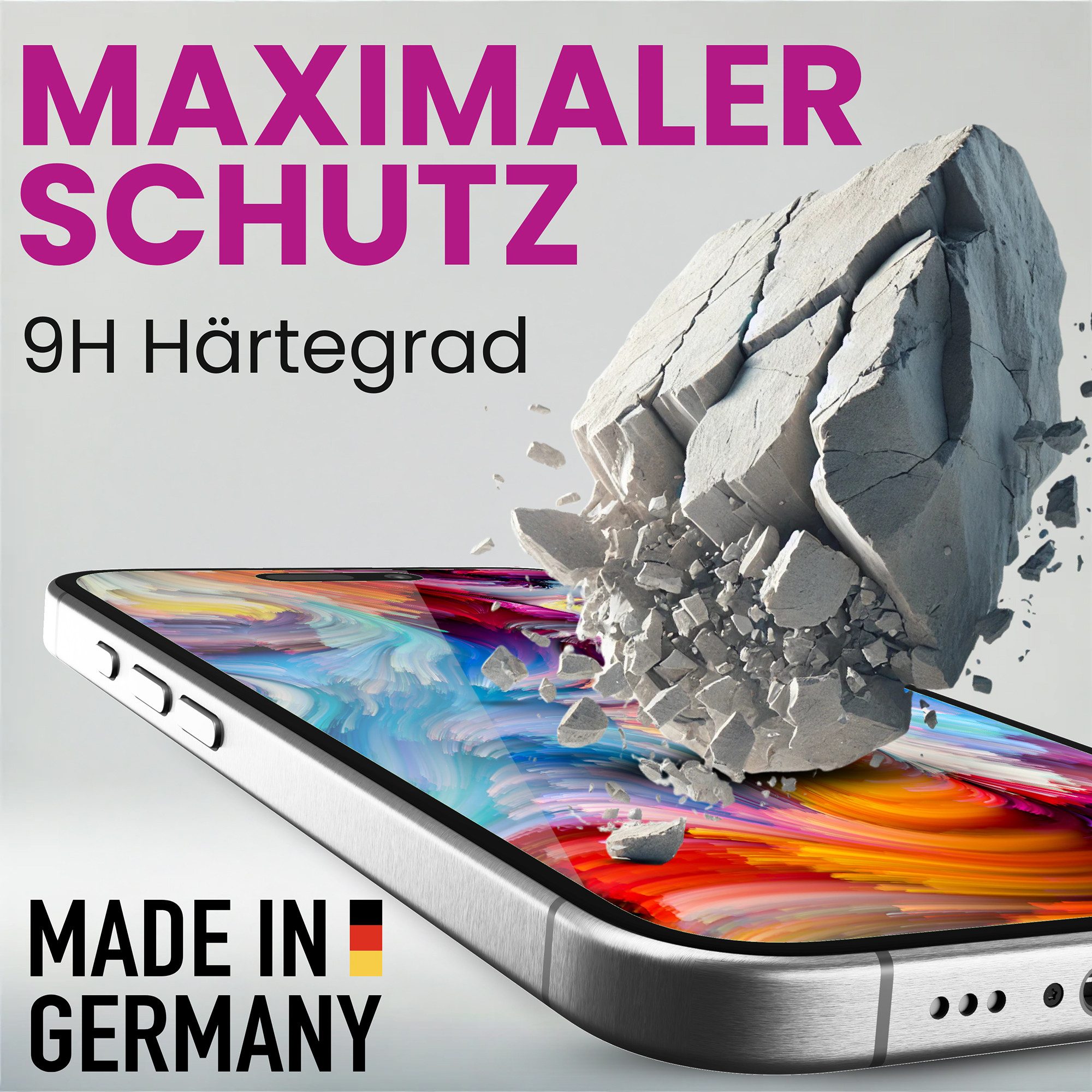 atFoliX Schutzfolie Panzerglasfolie für Cherry Mobile Aqua S10 Pro 5G, Ultradünn und superhart