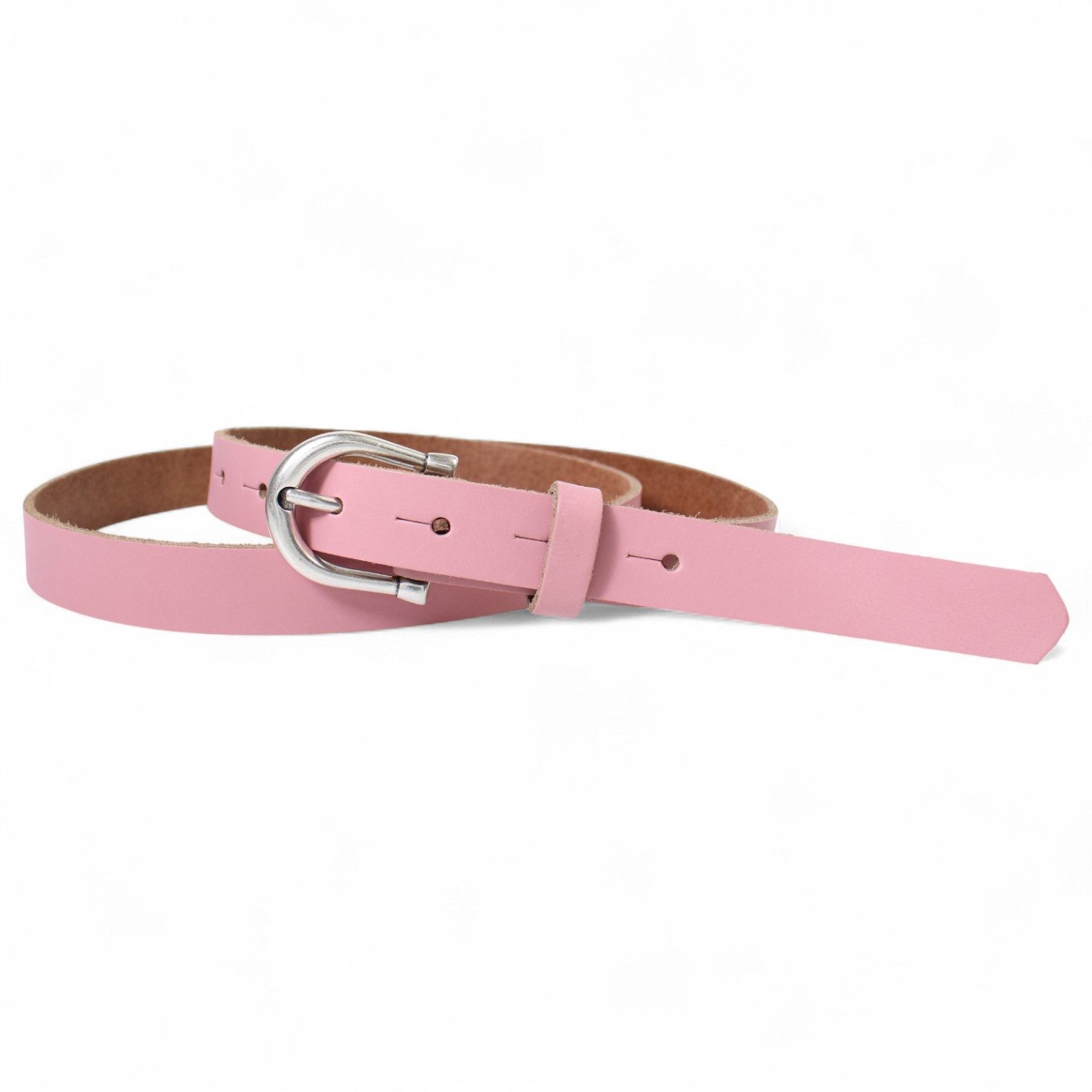 FRONHOFER Hüftgürtel Damen Rindleder schmal (1-St) Hufeisen-Schnalle, versilbert