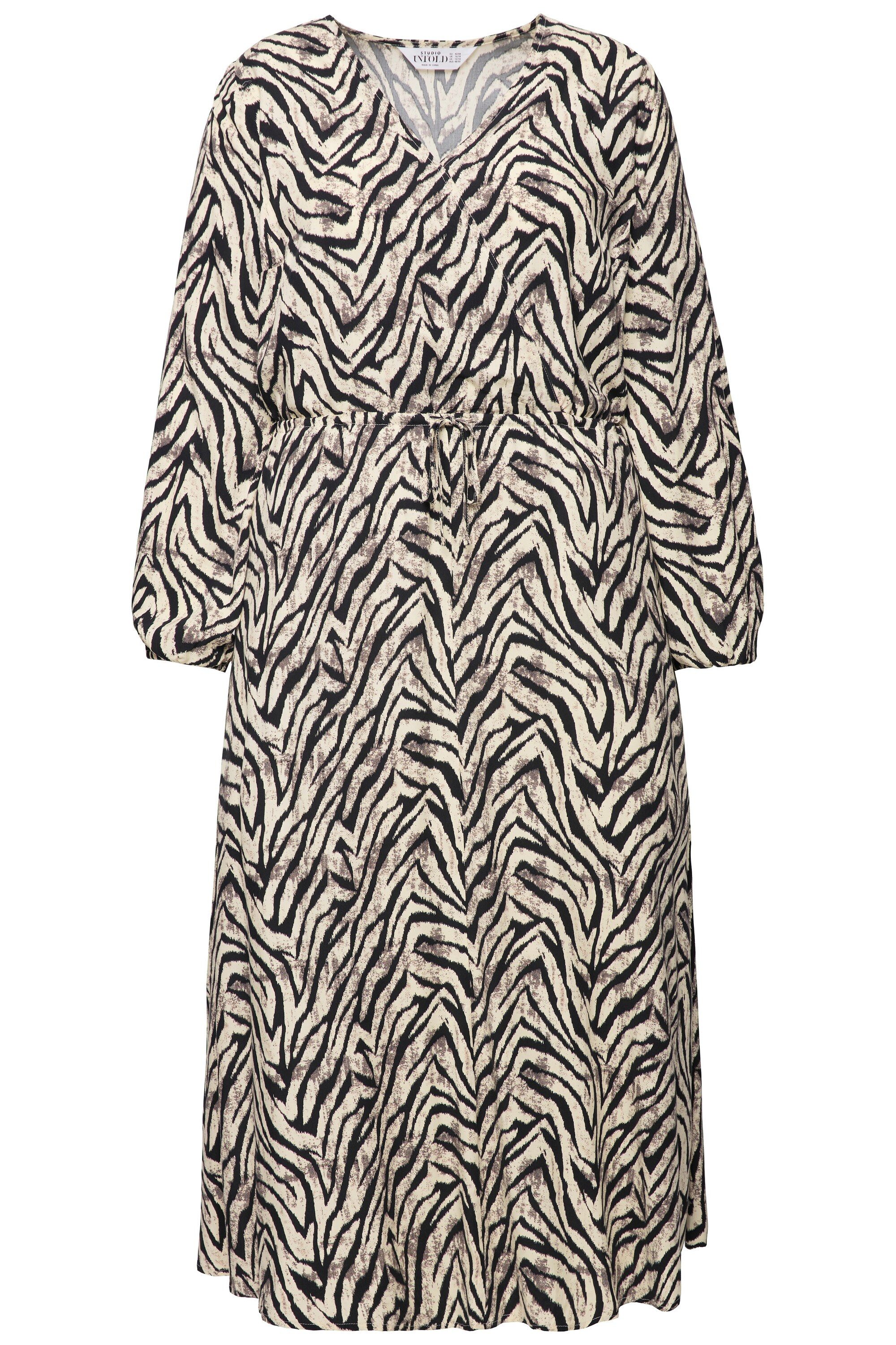 Studio Untold Maxikleid Maxikleid A-Line Zebra günstig online kaufen