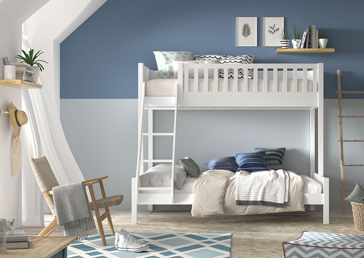 Vipack Etagenbett "Scott, Kiefer massiv, stabil gebaut, Made in Europe, Lan günstig online kaufen