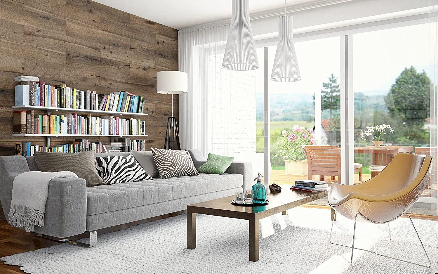 Vereg Wanddekoobjekt Aged Wood Walls, Wandverkleidung selbstklebende 3-D-Ho günstig online kaufen