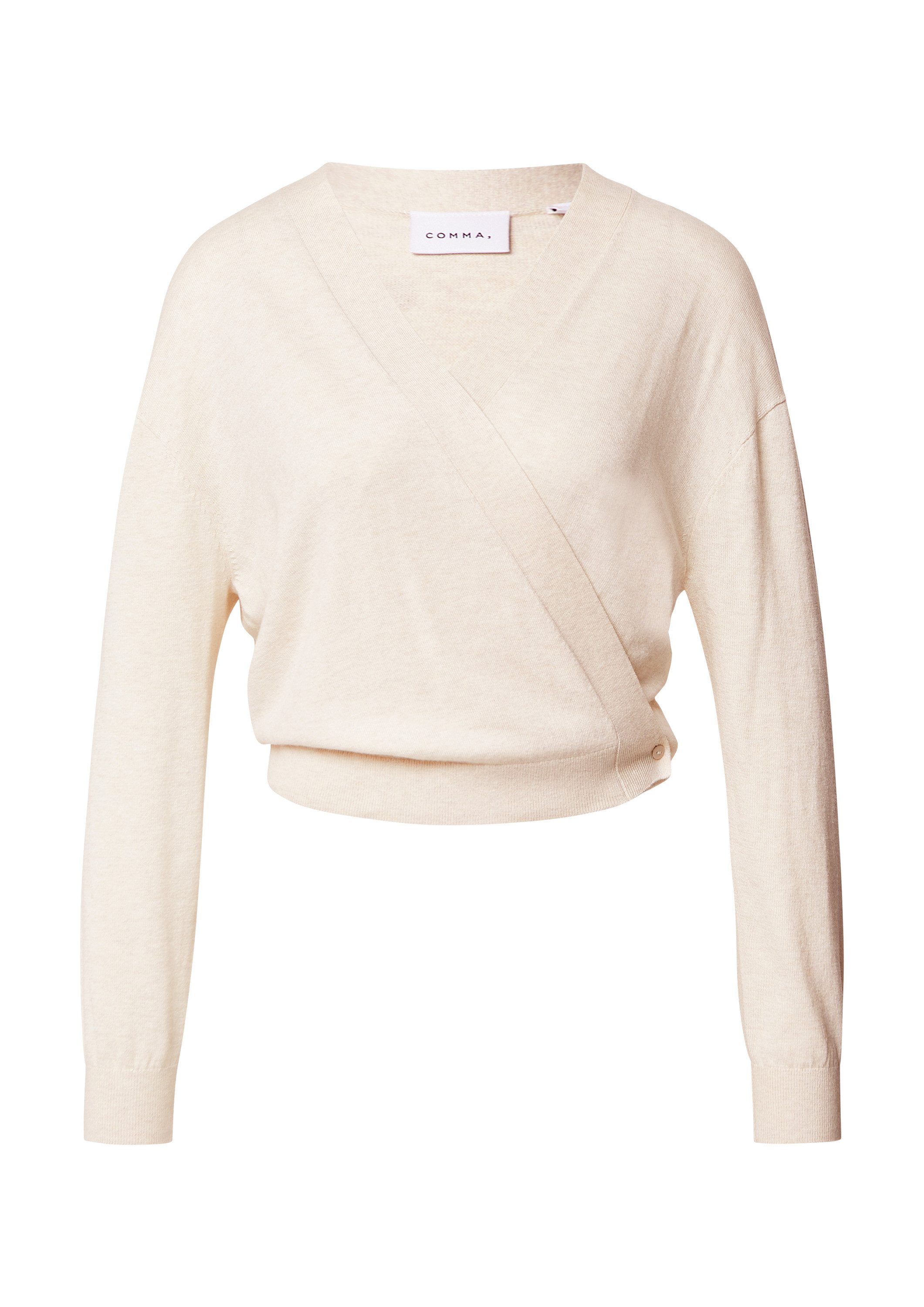comma Cardigan Strickjacke Wickel-Cardigan aus Feinstrick günstig online kaufen