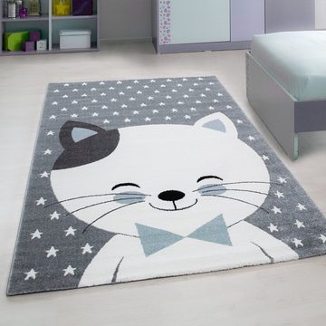 Kinderteppich Teppich für den Flur oder Küche Niedliches Katzen Design, Stilvoll Günstig, Läufer, Höhe: 11 mm