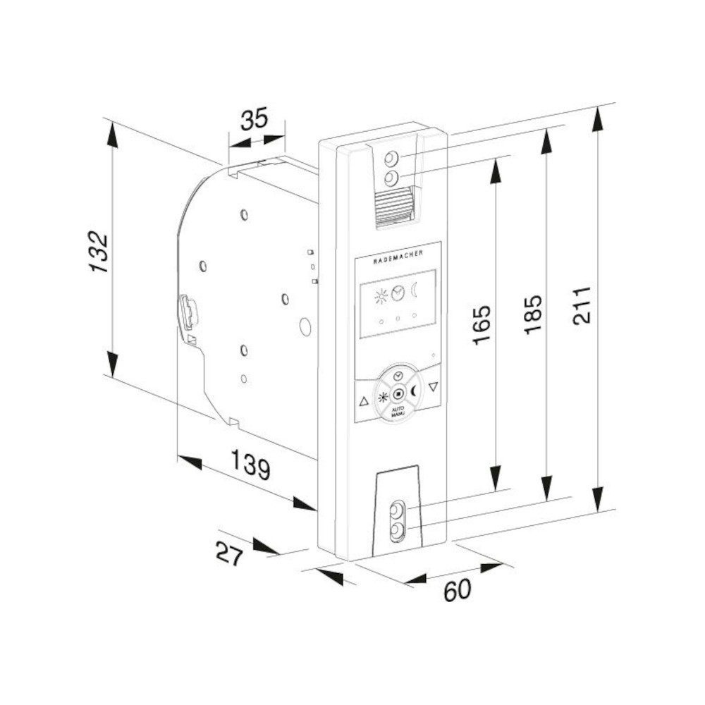Rademacher Rollladengurt-Antrieb Rademacher RolloTron Standard Minigurtband 1340, ultraweiß, 14154519