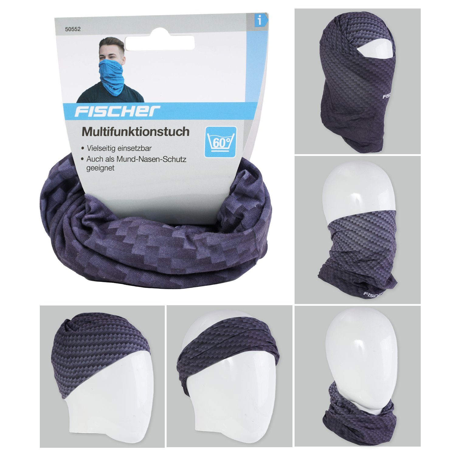 Multifunktionstuch Multifunktionstuch Schlauchtuch Loop Schwarz