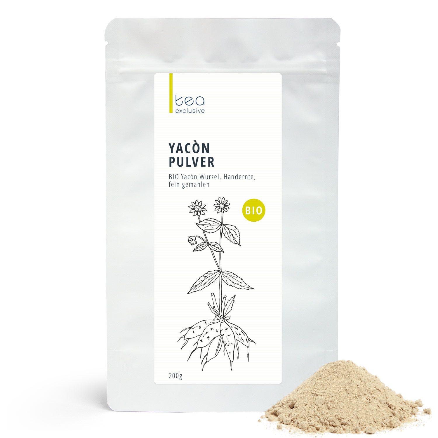 tea exclusive Gewürz Yacon Wurzel Pulver BIO, 200g
