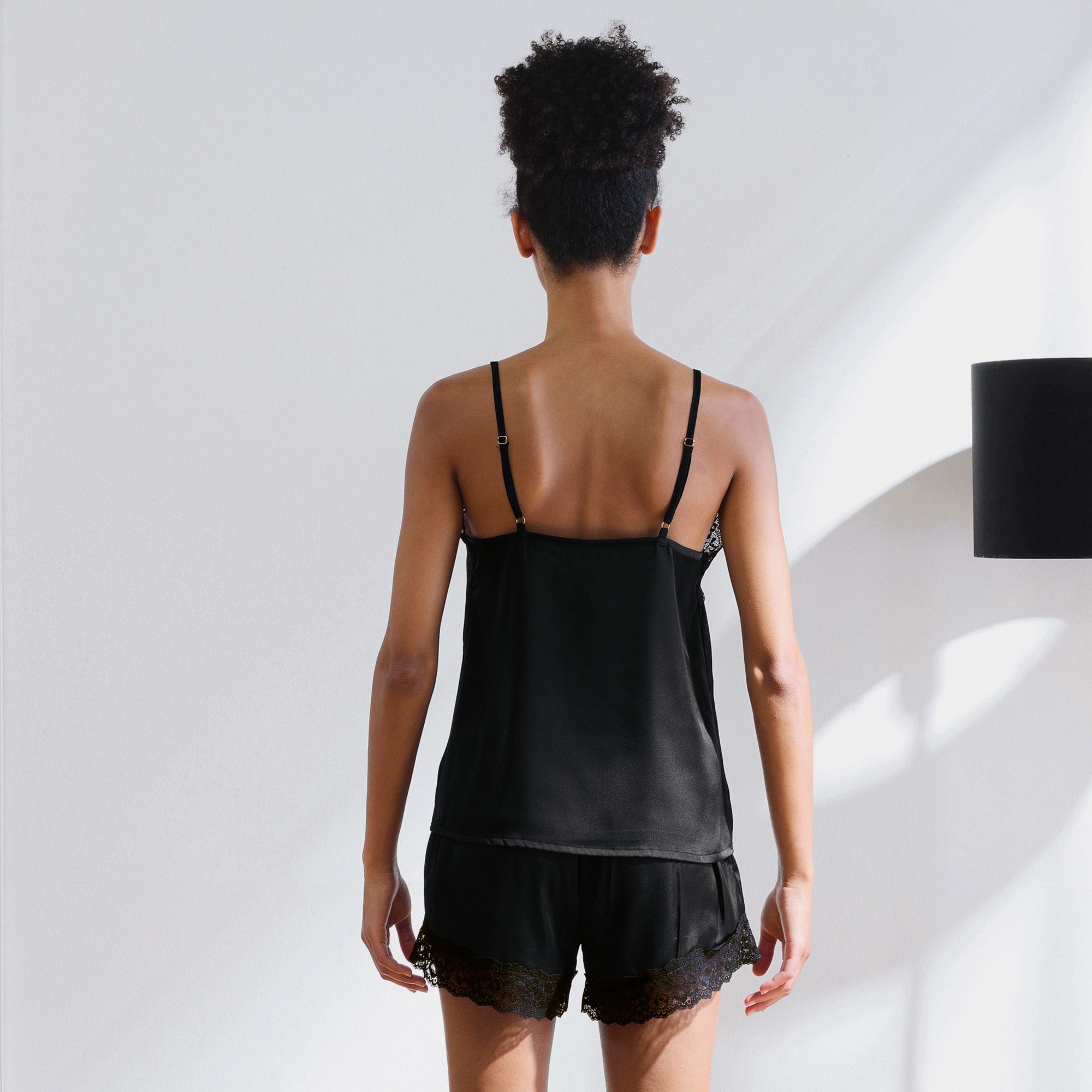 Erwin Müller Pyjama Damen-Shorty Satin Uni