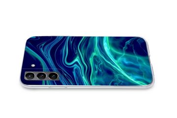 MuchoWow Handyhülle Abstrakt - Wellen - Design, Phone Case, Handyhülle Samsung Galaxy S21 Plus, Silikon, Schutzhülle