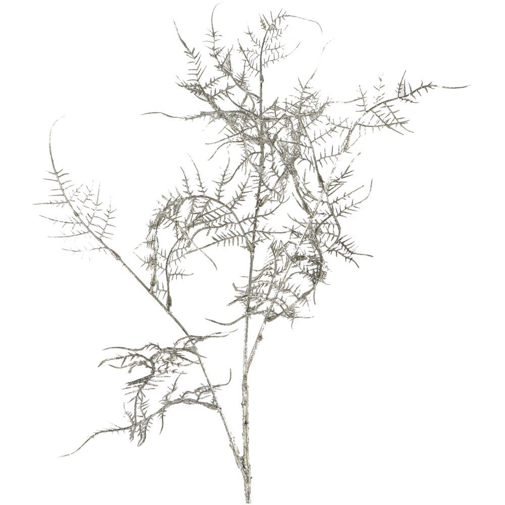 Kunstblume Farnzweig Kunstzweig Dekopflanze Kunststoff silber günstig online kaufen