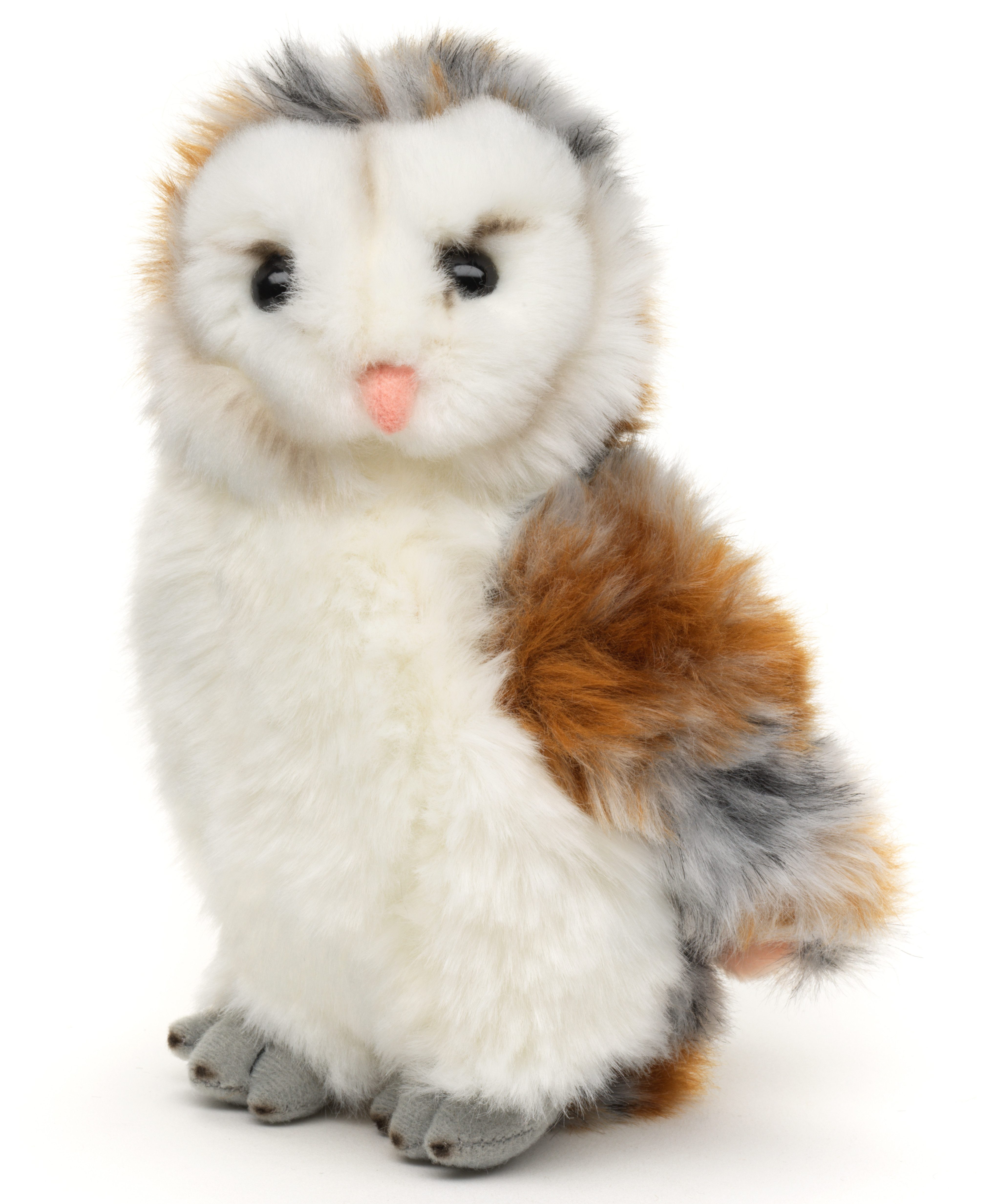 Uni-Toys Kuscheltier Schleiereule - 17 cm od. 27 cm (Höhe) - Plüsch-Vogel, günstig online kaufen