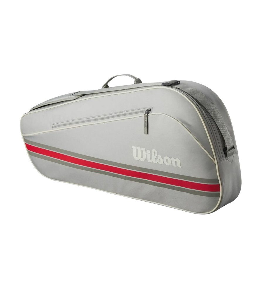 Wilson Sporttasche Tennis-Racketbag Team (Schlägertasche, 1 Hauptfach) 2025 grau 3er