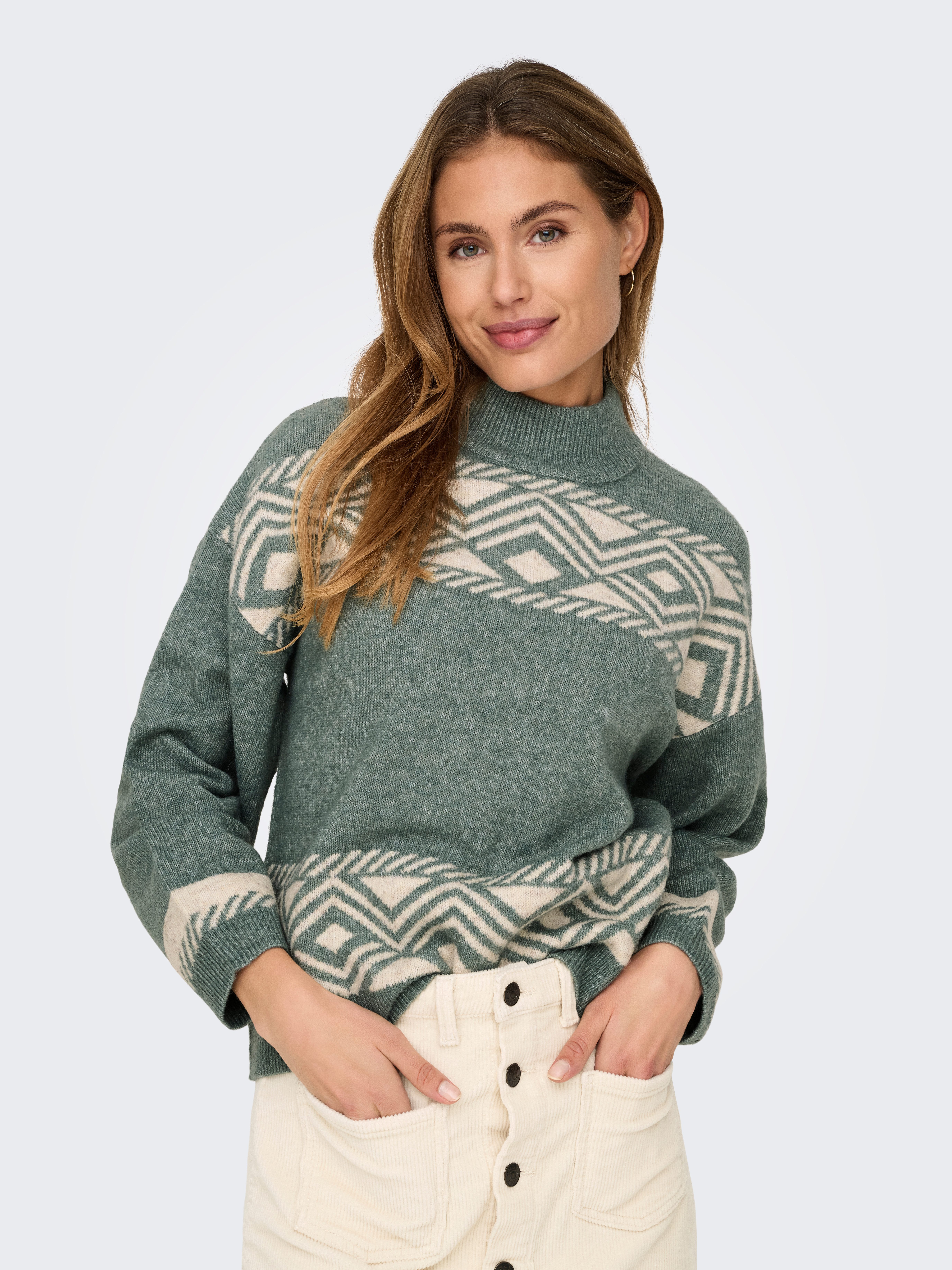 ONLY Stehkragenpullover ONLVICTORIA L/S PULLOVER KNT günstig online kaufen
