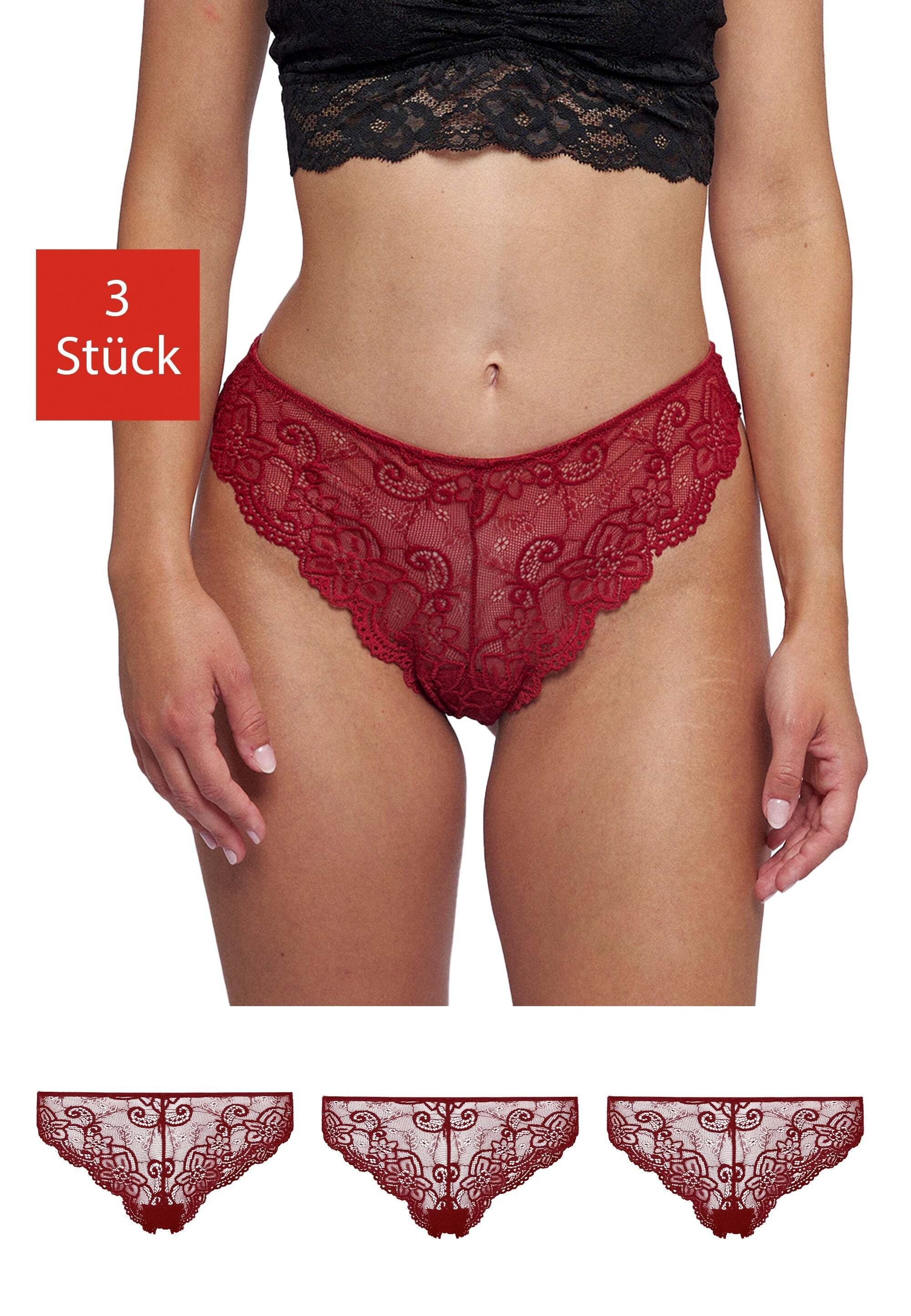 Brasilslip Damenslips aus Spitze Unterhose
