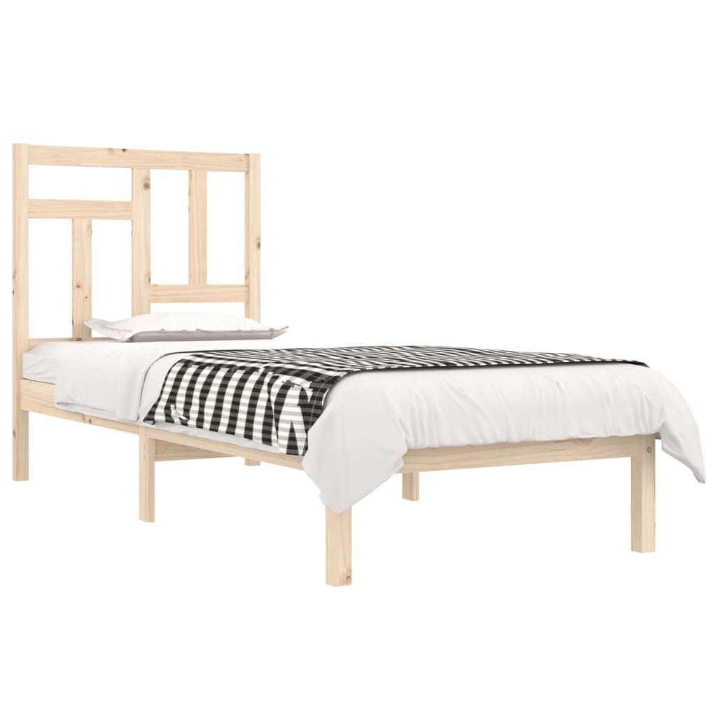 vidaXL Bett Massivholzbett ohne Matratze 90x200 Kiefernholz günstig online kaufen
