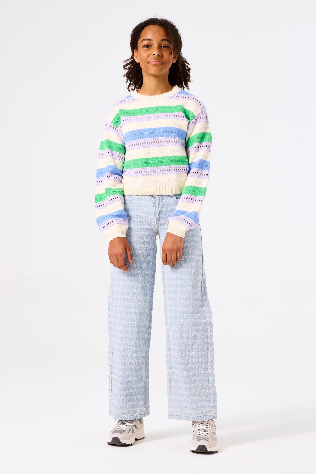 Garcia Weite Jeans mit Strukturmuster