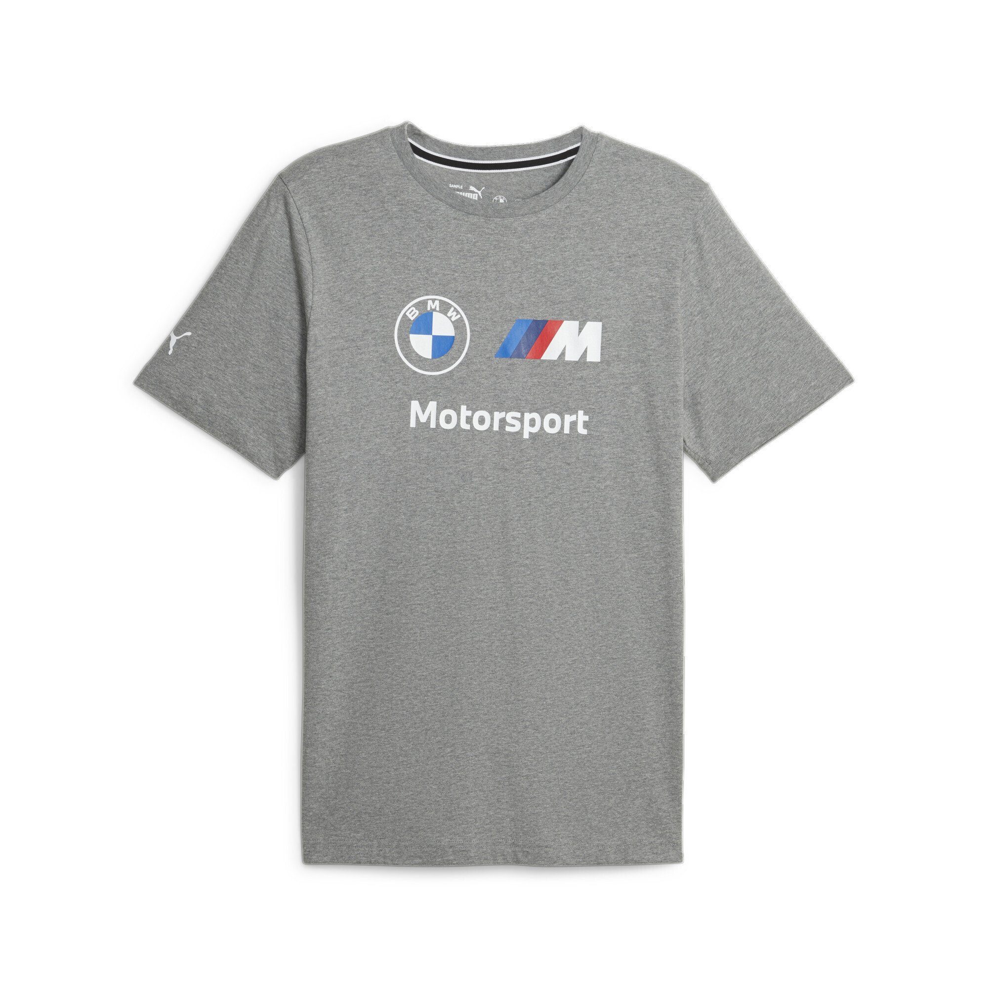 Medium M PUMA Herren ESS Logo-T-Shirt Gray T-Shirt BMW Heather Motorsport