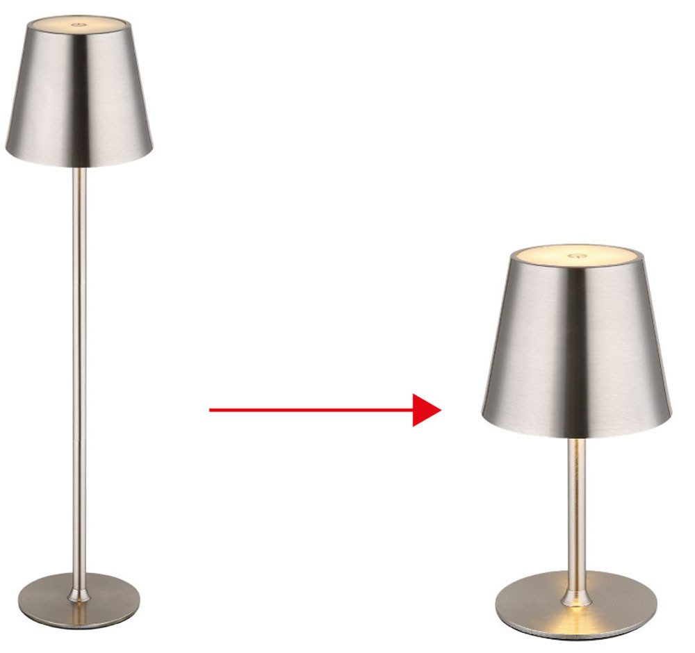 GLOBO LIGHTING Tischleuchte VANNIE, Memoryfunktion, LED fest integriert, Warmweiß, Tischlampe Nachttischlampe Deko-Tischleuchte Schlafzimmer