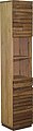Home affaire Hochschrank »Faleria« aus Kiefer und Eiche massiv, mit dekorativen Fräsungen, Höhe 180 cm, Bild 1