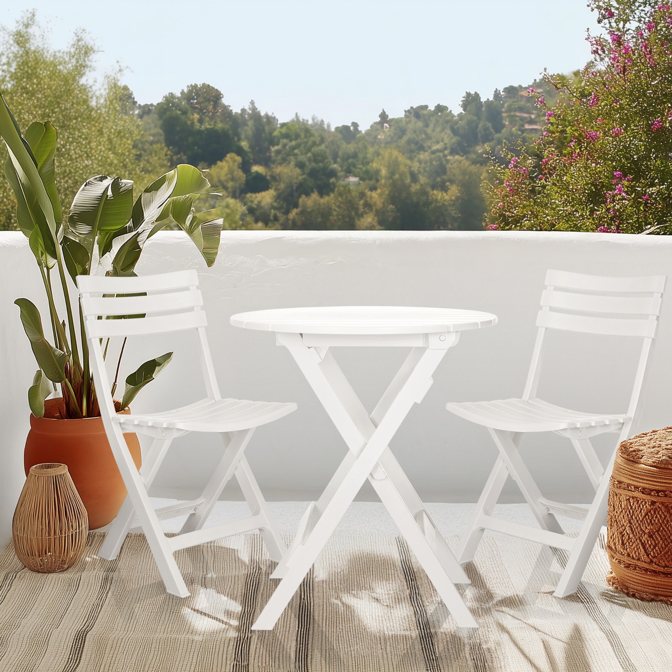 hjh LIVING Klapptisch TRAVANO T Tisch klappbar H/B/T: (1 St), Campingtisch klappbar, Gartentisch wetterfest