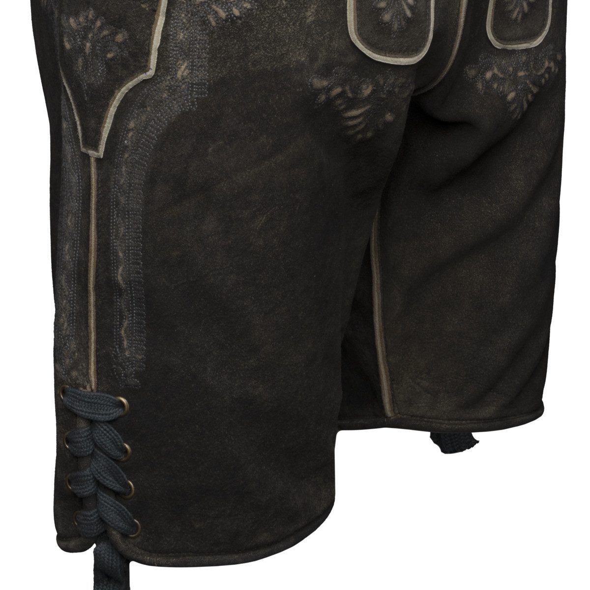Krüger Trachtenlederhose Curtis Herren (1-tlg) Trachtenlederhose, Trachtenhose, Bayerische Lederhose, Oktoberfest