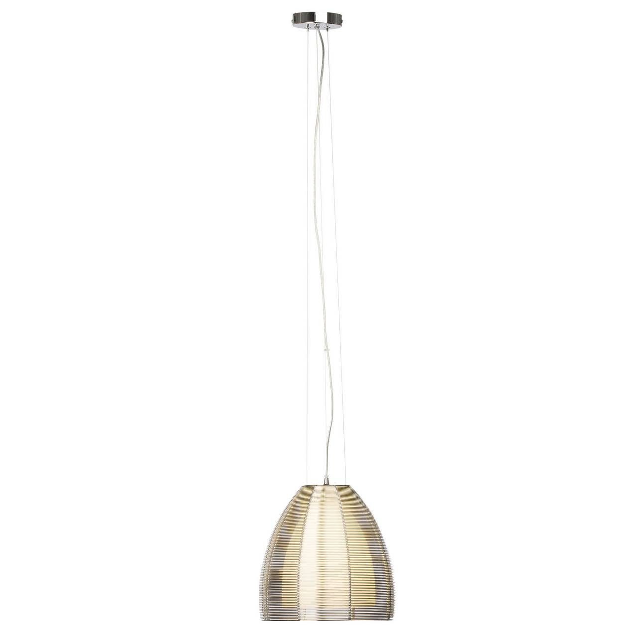 chrom/weiß Brilliant Pendelleuchte 60W, 30cm E27, 1x geeignet Relax A60, Pendelleuchte Relax, Lampe