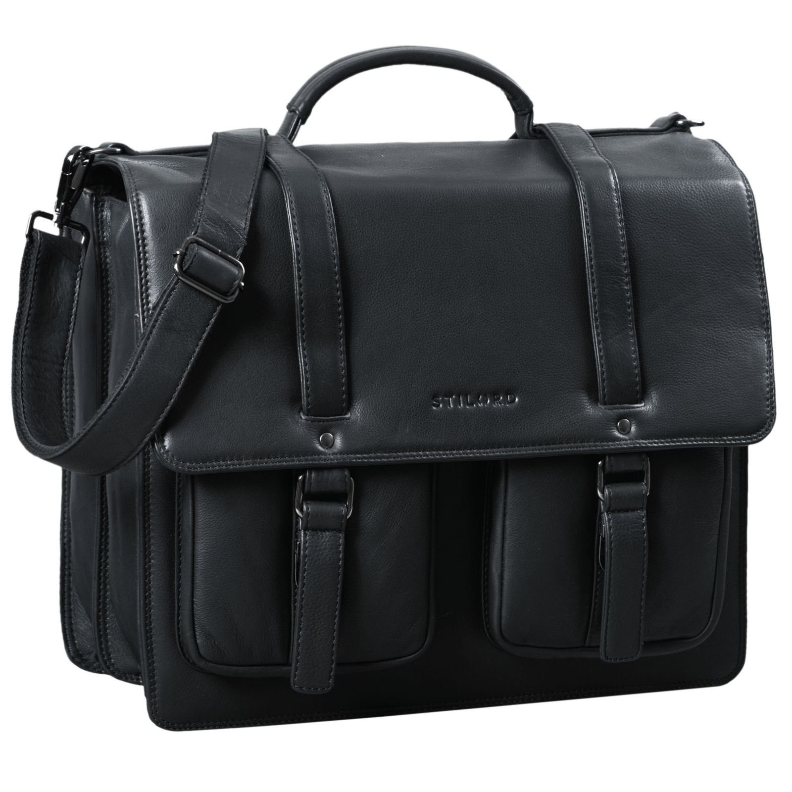 STILORD Aktentasche "Fernando" Ledertasche Aktentasche Vintage