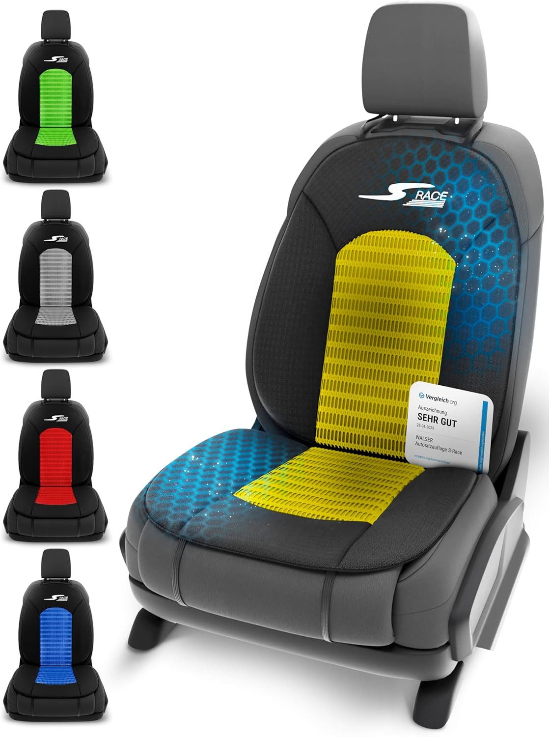 CarComfort Autositzauflage Sitzaufleger S-Race, 1 Stück, 1-tlg.