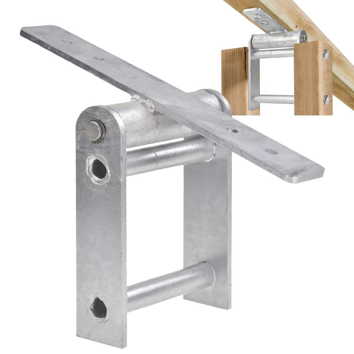 JustFun Wippe "Typ III" Wippengelenk, Wippenlager, Gelenk für Wippe zum selber bauen Wippenbalkengelenk, zum Eigenbau einer Gartenwippe