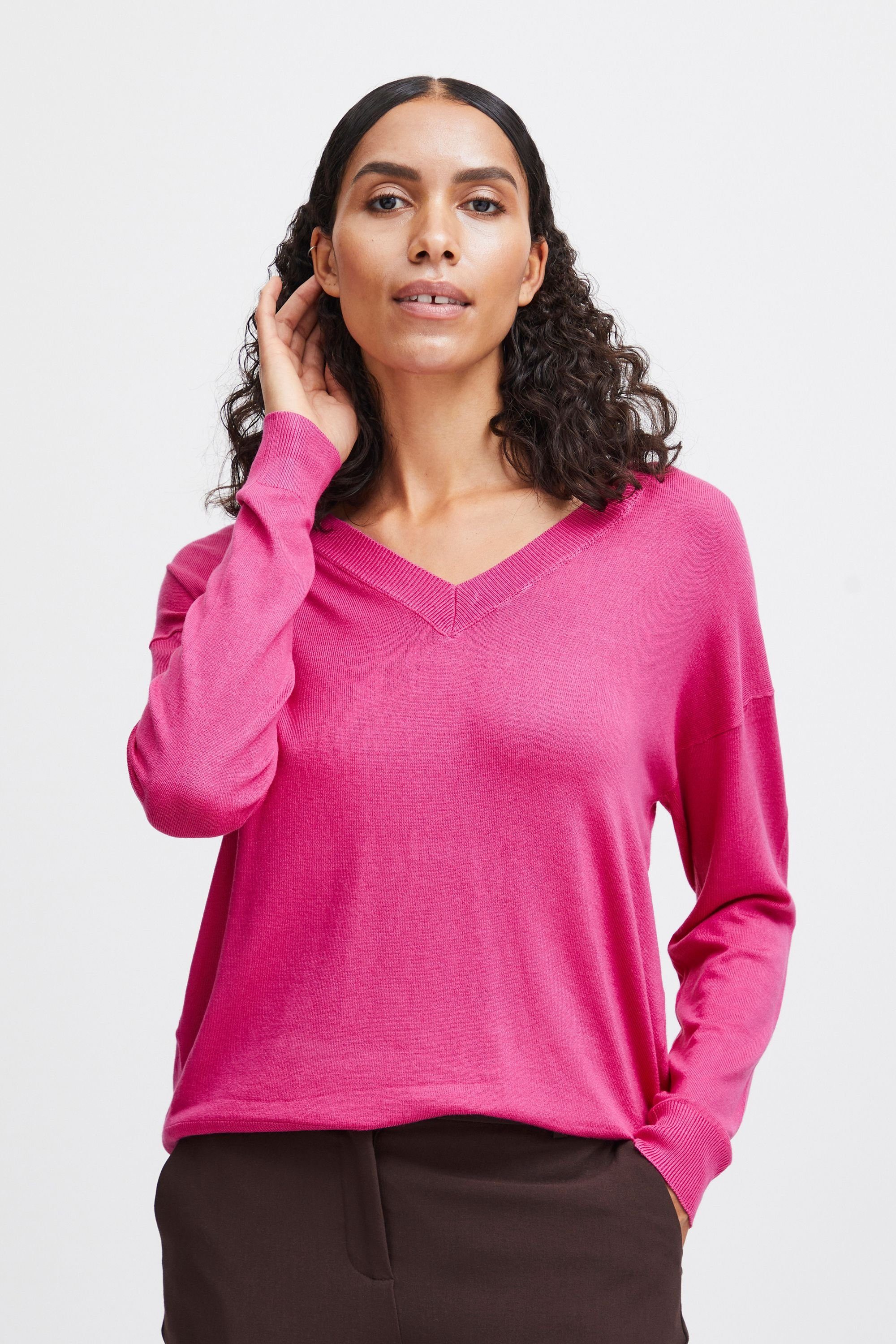 b.young Strickpullover BYMMPIMBA1 VNECK - Very Berry (182336)