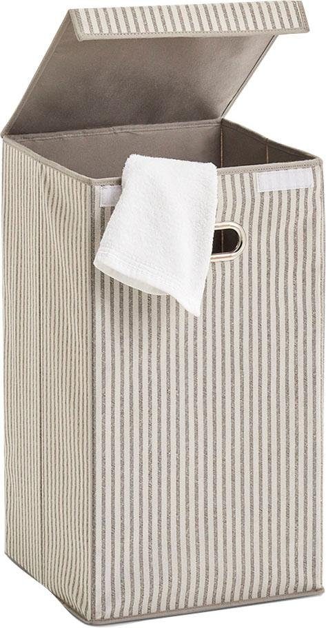 Zeller Present Wäschesortierer Stripes, Vlies, beige günstig online kaufen