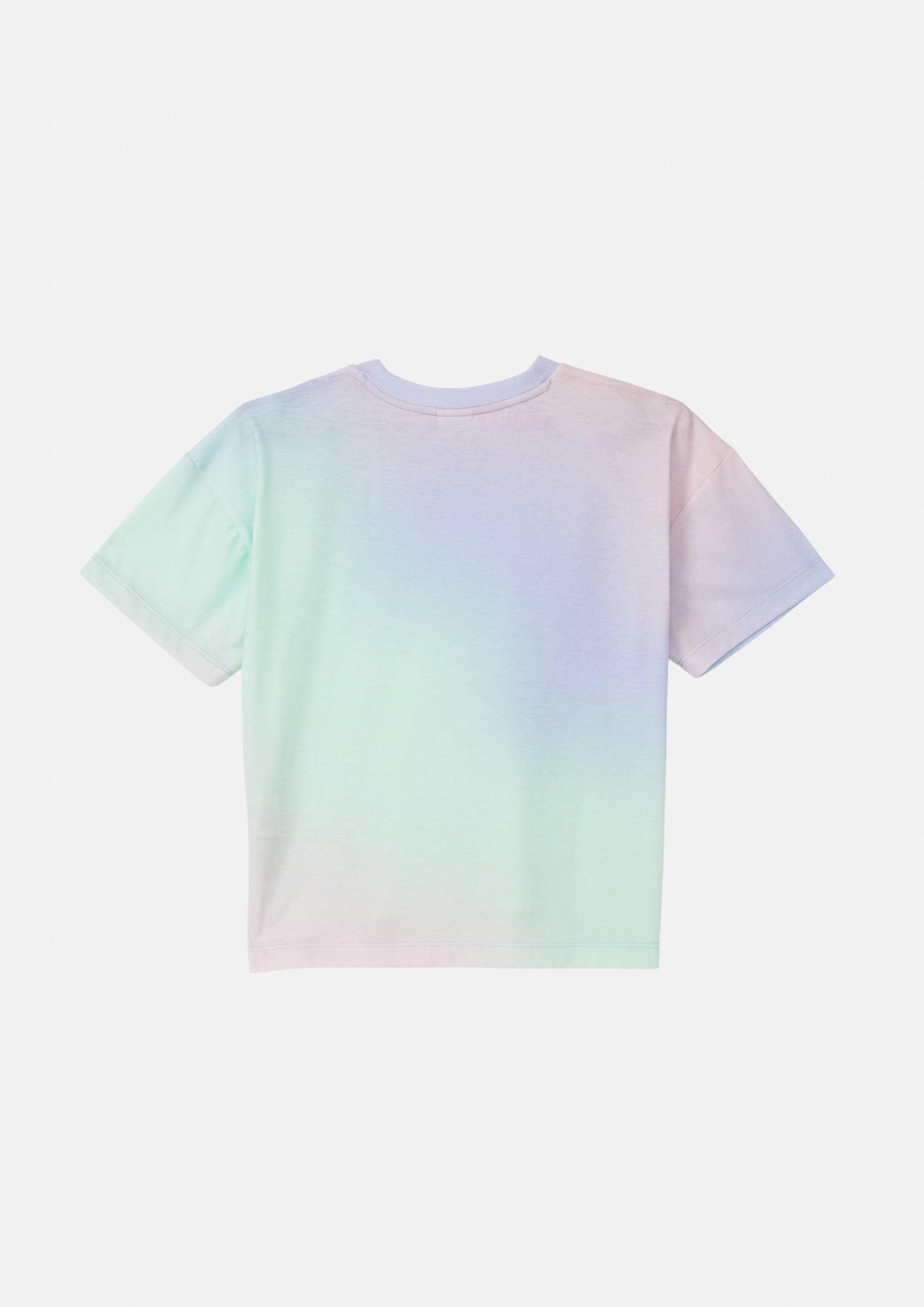s.Oliver Kurzarmshirt T-Shirt T-Shirt im Boxy Fit mit Farbverlauf